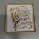 Wooden Friendship Elephant Ornament with Story Card Sisterhood Gift for Women Tribe Christmas Tree Hanging Decor for Best Friends, Sisters (Natural)