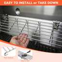 Top Warming Rack for Weber Genesis II 300 Series Genesis ii E-310/E-315/E-330/E-335,Weber Genesis ii GS4, Grill Replacement Parts Top Rack for Weber 66044-304 Stainless Steel