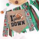 Football 1st Year Down Birthday High Chair Banner - Football First Birthday Decoration,High Chair First Decor Boy,1st Year Down Banner