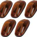 cciyu 5x Cab Roof Marker Lights Amber Roof Top Lamp Running Light Replacement for Dodge Ram 1500 2500 3500 4500 Top Clearance Marker Assembly Super Duty Truck Lights