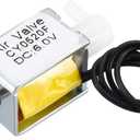 uxcell Miniature Solenoid Valve 2 Positions 3 Ways DC6V 0.38A Air Solenoid Valve, 2pcs