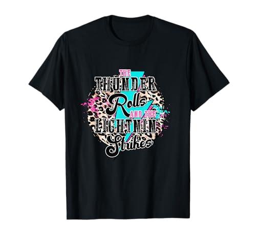 The Thunder Rolls and The Lightnin' Strikes Leopard T-Shirt, Medium