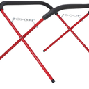 Portable Workbench Folding Work Stand, 2-Pack 1,000 Pound Capacity Foldable Work Table, Heavy-Duty Bumper Stand for Garage and Shop in Red