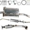 Catalytic Converter, Resonator Pipe, Muffler Exhaust System Kit Compatible for Honda CRV 2007 2008 2009 2.4L 4 Cylinder Engine EPA-Approved