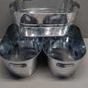 3 PCS 3 Gallon Galvanized Tub Champagne Bucket with Carry Beer Drink Storage Cooler Metal Beverage Ice Tub Galvanized Ice Buckets for Parties and Cocktail Bar Mimosa Supplies, 15.8 X 9 X 6.2 Inches