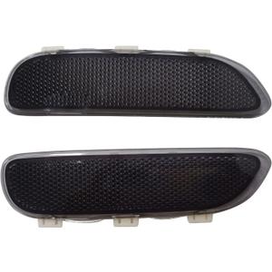 Smoked Lens Bumper Side Marker Reflector Compatible with 2000 2001 2002 2003 BMW E46 2D Coupe/ 2001 2002 2003 2004 2005 2006 E46 M3