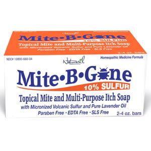 Mite-B-Gone Relief Soap - Fast Anti-Itch Soaps for Human Mites, Insect & Mosquito Bites, Itching & Discomfort | Kid Safe | Effective for All Skin Types | 4 oz
