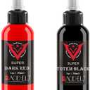 Classic Tattoo Ink Set - Black & Red - 30ml Each (1 Bottle Black * 1 Bottle Red)