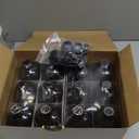 Vivaplex, 12, Amber, 16 oz Glass Bottles, with Lids