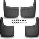 Mud Flaps Compatible with Ford F-150 2015-2020 | Fits Without OEM Fender Flares| Front & Rear Splash Guards | 4PCS Set | No Drill Installation |ABS Molded, Black