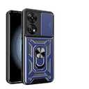 Compatible with Oppo Reno 10 5G Bracket Shell,Compatible with Oppo Reno 10 Pro 5G,with Slide Camera Lens Cover Compatible with Oppo Reno10 5G CPH2531 / Reno10 Pro 5G CPH2525 Case Blue