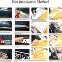 Bonnet Stripe Graphics Sticker Hood Trunk Rear Decal Stickers for Mini Cooper S Countryman 2nd Gen F60 2017-2020 (Gloss Black)