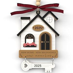 House Warming Gifts New Home - Housewarming Gifts for New House - Housewarming Gift Presents for Women, Couple - New House New Beginning -New House Owners Gift Ideas - Wooden Home Ornament 2025