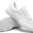 Cheer Shoes White Womens Cheerleading Shoes Youth Girls Athletic Training Breathable Lightweight Competition Comfortable Sneakers 10.5, 2306 Women's size