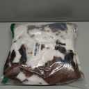 Woaboy Pack of 2 Luxury Faux Fur Throw Pillow Covers Cowhide Decorative Soft Fluffy Plush Couch Throws Brindle Cushion Covers for Couch Living Room Sofa Bedroom 18x18 Inch