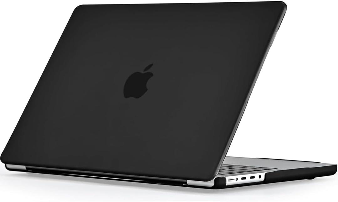 EooCoo Case Compatible with MacBook Pro 16 inch M5 2026-2021 M4 M3 M2 M1 Pro/Max Chip, Matte Hard Shell, Easy to Install, Sturdy Laptop Protective Cover Case, Matte Black