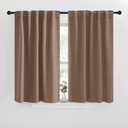NICETOWN Blackout Curtain Panels for Living Room - (Cappuccino Color) 29x30 inch, 2 Panels Set, Room Darkening Blackout Drapes for Window