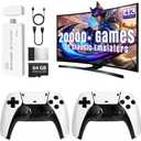 Retro Game Console with 20,000+ Games, 4K HDMI Output, 64GB Plug & Play, 23 Emulators, Upgrade Dual 2.4G Wireless Controllers  Classic Nostalgia Gaming Stick for TV