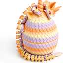 3D Printed Unicorn Dragon Egg - Unicorn Egg Toys for Boys & Girls, 3D Printing Gift Toy, Desk Executive Pet, Birthday,Christmas, Easter Basket Stuffers Gift - Matte Twilight