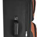 Travel Select Amsterdam Softside Expandable Luggage with Rolling Wheels, Orange, 25-Inch Medium