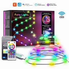 Fairy String Lights,66Ft Indoor String Lights w/IR-Remote & App Control, Music sync,12 Modes USB Powered-Multiple Light Color-Romantic Decorative Lights for Wedding,Bedroom,Garden,Party