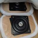 Yongqiang 26" Swivel Bar Stools with Backs Set of 2 Metal Counter Height Bar Chairs with Wooden Seat Industrial Barstools Matte Black