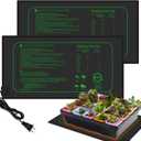 GYTF 21W Seedling Heat Mat for Seed Starting, 10" x 20.75" Waterproof Heating Pad for Indoor Plants Germination Hydroponic, MET Standard - 2 Pack
