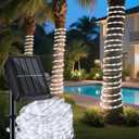 Solar Rope Lights 39FT 100LEDs,IP65 Waterproof Outdoor String Light, Palm Tree Lights for Party Garden Yard Pathway Patio Wedding Christmas Halloween Holiday Decoration (Cool White)
