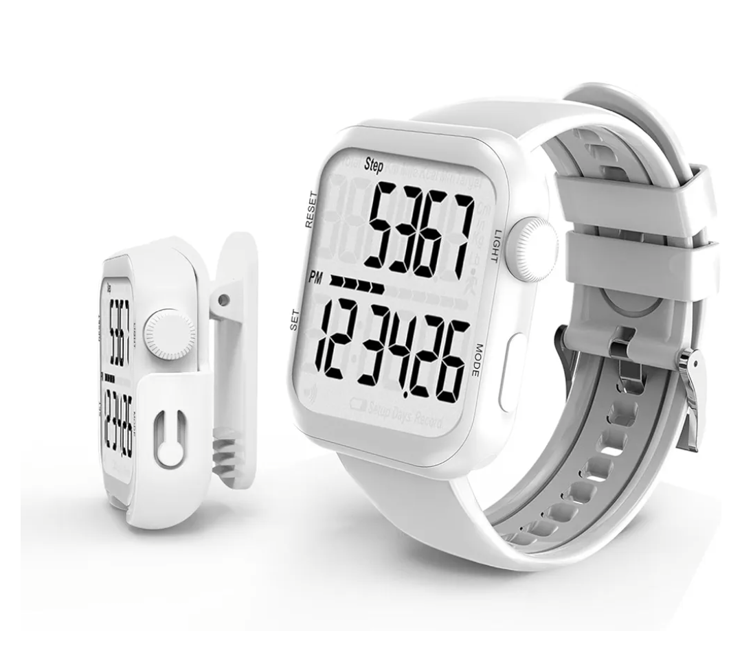 Pedometer Watch, Multi-Function Pedometer for Walking Steps and Miles, 3D Super Accurate Step Counter, Track Steps for Men Women Seniors