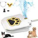 Dog Water Fountain Outdoor, Dog Sprinkler, Paw Activated Drinking, Dog Water Fountain with Hose, Equipped with Interactive Claw Foot Valve, Pure Copper Valve Core, Easy to Train