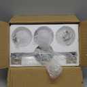 Chrome Bathroom Light Fixtures,3-Light Vanity Lights with Frosted Glass,Mid-Century Modern Bathroom Vanity Light Over Mirror