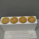 DWTS DANWEITESI Glass Cups with Lids and Straws 4 pcs,16oz Drinking Glasses Set for Coffee Bar Accessories,Iced Coffee Cups with Lids,Matcha Cup Glass Tumbler Reusable for Gifts (Blank Transparent Color)