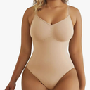 SHAPERX Women's Seamless Shapewear Bodysuit Tummy Control Body Shaper Waist Snatching Body Suit, L/XL