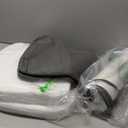 AddGrace Anti Slip Kitchen Chair Cushions D-Shape Dining Chair Pads Set of 4 High Density Foam Durable Kitchen Seat Cushions 16"X16"X2" Dark Grey