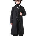 GRAJTCIN Lincoln Costume for Kids Abraham Lincoln Outfit Boys Presidents Day Halloween Party Historical Characters Cosplay, M