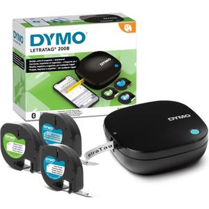 DYMO LetraTag 200B Bluetooth Compact Label Maker, Value Pack, Wireless Connection to iOS and Android, Includes 3 Assorted Label Tapes