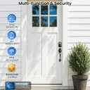 Veise KS02A Fingerprint Keyless Entry Door Lock, Auto Lock, Electronic Keypad Deadbolt for Front Door, Biometric, Anti-Peeping Password, Easy Install, Oil Rubbed Bronze