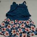 Tankini Two Piece with Shorts - Womens Tummy Control Swimsuit with Pockets Bathing Suit with V-Wire Boy Shorts Swimwear 2025 L