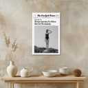 Vintage Trends Trendy Black and White Newspaper Modern Wall Art Woman Searches For Where Men Get The Audacity Poster Retro Girly Dorm Wall Decor12x18inch Unframed (style-6)