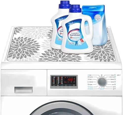 Washer and Dryer Covers for the Top 23.6“ x 19.7", – Waterproof, Non-Slip Laundry Machine Protector Mat for Dust, Scratch – Fits Most Washers, Dryers, Laundry Room Organization Essentials Accessories