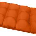 DANGHOOGY Outdoor Bench Cushions, Waterproof Patio Loveseat Cushions for Outdoor Furniture, Thick Love Seat Bench Cushions, 48" x 19" x 5", Orange