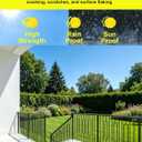 Wrought Iron Balusters 20 Pcs, 1/2 x 44IN Black Rectangular Iron Metal Balusters, Iron Balusters for Indoor or Outdoor Stair Railings, Deck Railings, Satin Railings, Terrace Railing