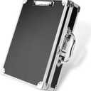 Clipboard with Storage Combination Lock Clipboards Briefcase Heavy Duty Box Aluminum Metal with Handle, Storage Clipboard Maximum Security Large Capacity