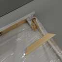 LevvArts Large Vintage Floral Canvas Wall Art White Orchid Flower Painting Artwork Beige Canvas Prints Framed for Farmhouse Living Room Office Decor 24x48 Inches