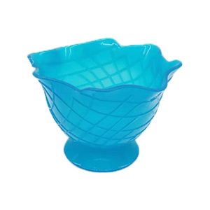 Ceramic Ice Cream Bowl, Plastic, Pack of 8, Blue