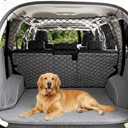 STARROAD-TIM Dog Car Barrier Vehicle Pet Barrier Backseat Mesh Dog Car Divider Net with Adjusting Rope and Hook Suitable for SUV Pickup and Small Car (47in x 27in)