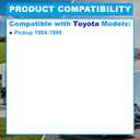 Street Edge 4" Extruded Aluminum Rear Lowering Blocks & Angle Compatible with Toyota Pickup 1984-1995