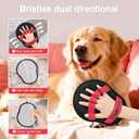 Pet Hair Removal Glove - Magic Brush Electrostatic Mitt for Dogs & Cats, Reusable Grooming Gloves - Dog Hair Remover Tool with 5-Finger Design for Couch, Carpet, Furniture, Laundry & Clothing