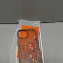 GVIEWIN Cute for iPhone 14 Case & iPhone 13 Case [Compatible with MagSafe] [Curly Wave Edge] Floral Translucent Magnetic Shockproof Protective Phone Cover for iPhone 14/13 6.1'', Floratopia/Brown