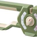 6-Stage Knife Sharpener - Premium Kitchen Knife Sharpeners - Adjustable Handheld Manual Knife Sharpeners for Kitchen Knives, Scissors and Chef Knife, Easy for beginners to use (GREEN)